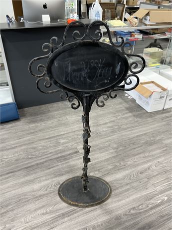 VINTAGE CAST IRON ADVERTISING STAND (52”)