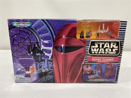 MICROMACHINES STAR WARS TRANSFORMING ACTION SET ROYAL GUARD / DEATHSTAR