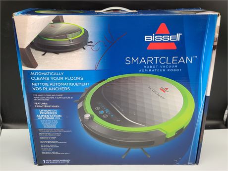 BISSELL SMART CLEAN ROBOT VACCUUM IN BOX