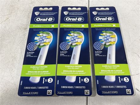 (NEW) ORAL-B FLOSS ACTION BRUSH HEADS