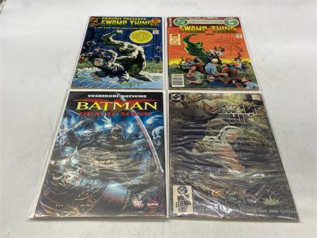 (4) DC COMICS - SWAMP THING & BATMAN