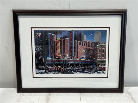 ALEXANDER CHEN NUMBERED PRINT “SANTA COMES TO NEW YORK” (29”x22”)