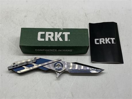 NEW CRKT POCKET KNIFE - 9” TOTAL 4” BLADE