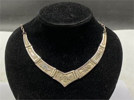 MARKED 925 SILVER ASAIN NECKLACE (15”)