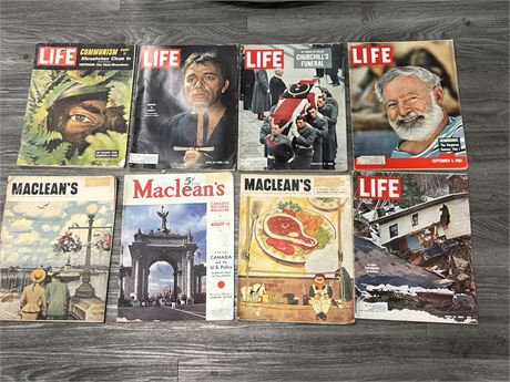 1940-1960s TIMELIFE & MACLEANS MAGS