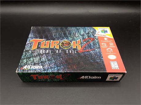 TUROK 2 - N64 - EXCELLENT CONDITION - COMPLETE IN BOX