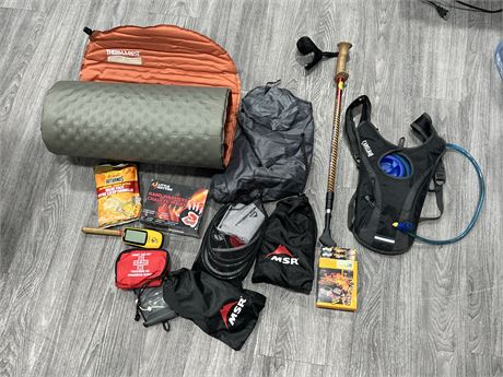 LOT OF BRAND NAME CAMPING SUPPLIES
