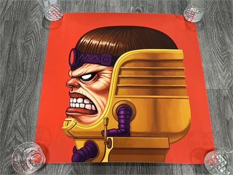 MONDO MARVEL M.O.D.O.K. GICLEE SIGNED BY ARTIST MIKE MITCHELL (24”x24”)