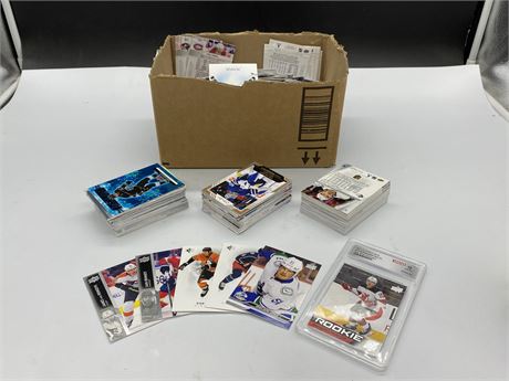 BOX OF RECENT NHL CARD
