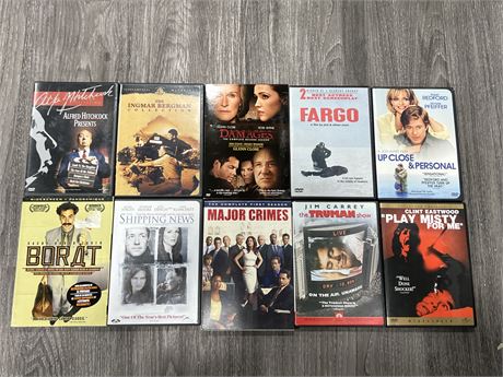 10 MISC DVDS - SOME OUT OF PRINT