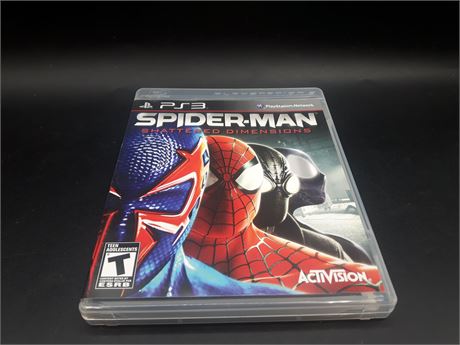 SPIDERMAN SHATTERED DIMENSION - CIB - EXCELLENT CONDITION - PS3