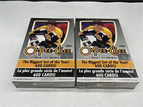 2 SEALED 2010/11 OPC NHL BOXES