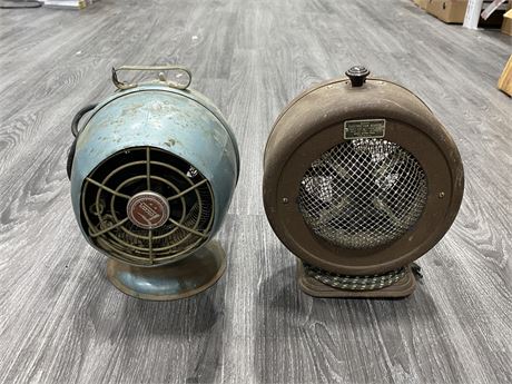2 VINTAGE ELECTRIC HEATERS - UNTESTED