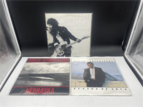 3 BRUCE SPRINGSTEEN RECORDS - NEAR MINT (NM)