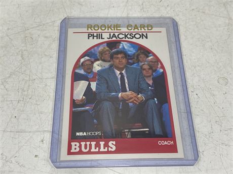 PHIL JACKSON COACHING ROOKIE CARD