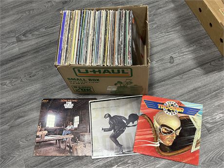 BOX OF MISC RECORDS - MOST SCRATCHED / SLIGHTLY SCRATCHED
