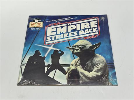 SEALED - THE EMPIRE STRIKES BACK 33 1/3 ROM W/ READ ALONG BOOK 1980 ORIGINAL