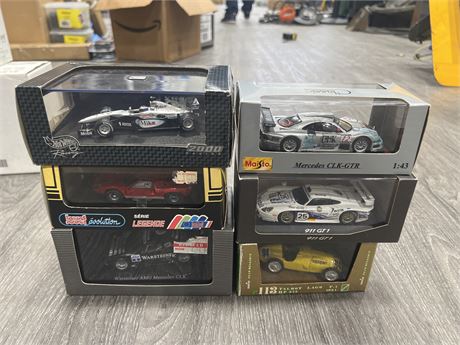 6 NEW SMALL DIE CAST