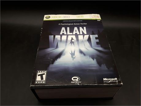 ALAN WAKE - COLLECTORS EDITION - VERY GOOD CONDITION - XBOX 360