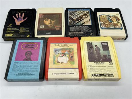 LOT OF 7 8-TRACK TAPES