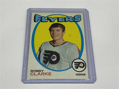 2ND YEAR BOBBY CLARKE CARD - GOOD CONDITION