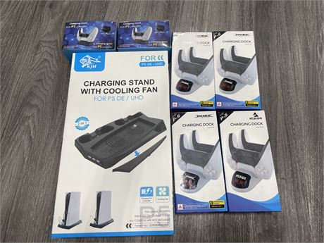 NEW PS5 COOLING STAND & CONTROLLER STAMPS & CHARGERS