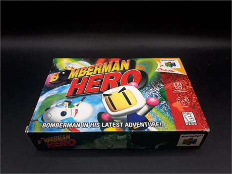 BOMBERMAN HERO - CIB - EXCELLENT CONDITION - N64