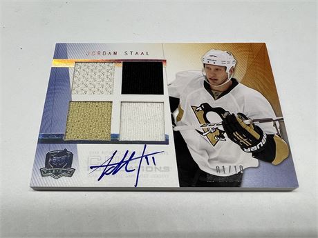 JORDAN STAAL AUTO / JERSEY CARD “THE CUP” #1/10