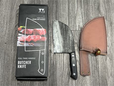 FULL TANG HANDLE BUTCHER KNIFE (12” long)