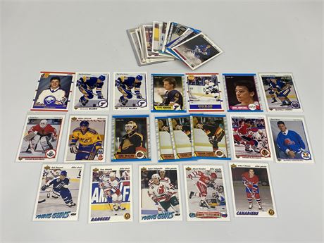 LOT OF NHL CARDS INCLUDES MANY ROOKIES