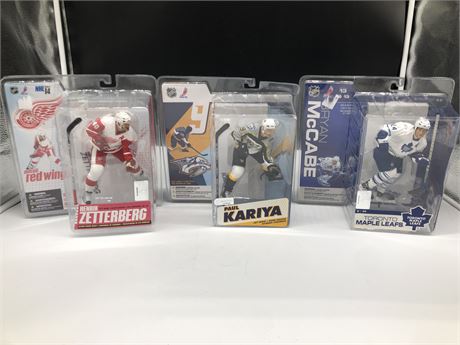 3 NHL COLLECTABLE FIGURES