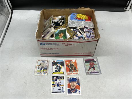 BOX OF MISC NHL CARDS