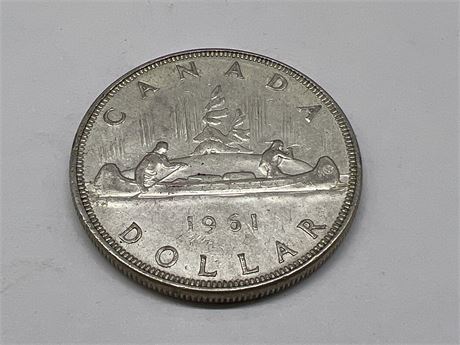 1961 SILVER CDN DOLLAR