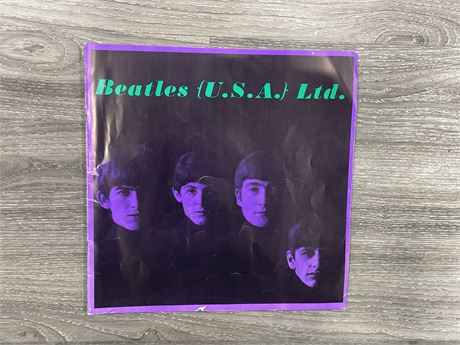 RARE 1964 BEATLES USA TOUR BOOK