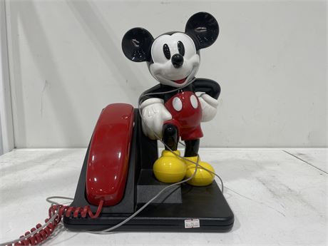 VINTAGE MICKEY MOUSE PHONE (WORKS)