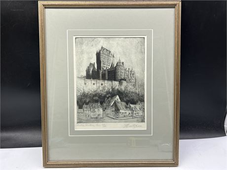 MALTE STERNER ETCHING SIGNED AND NUMBERED (17”x14”)
