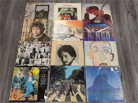 13 MISC RECORDS (Most are scratched in poor condition)