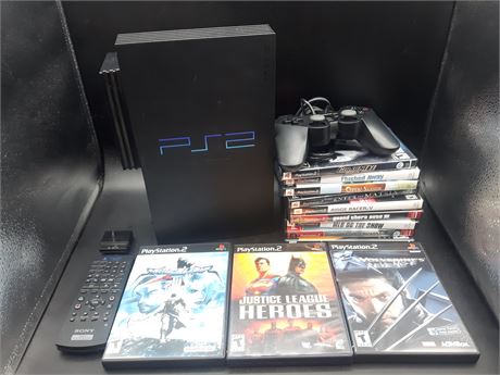 PS2 CONSOLE WITH GAMES - VERY GOOD CONDITION