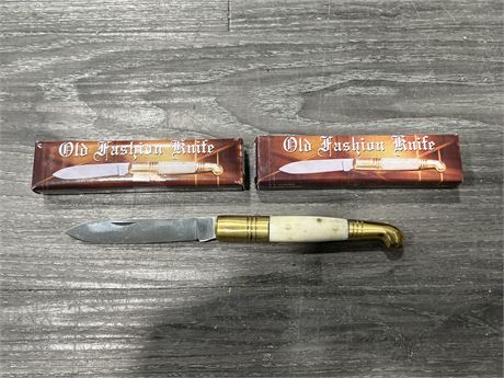 2 OLD FASHION KNIFES - 4” BLADE