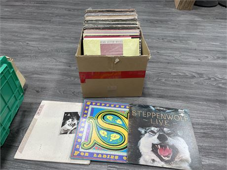 BOX OF MISC RECORDS CONDITION VARIES