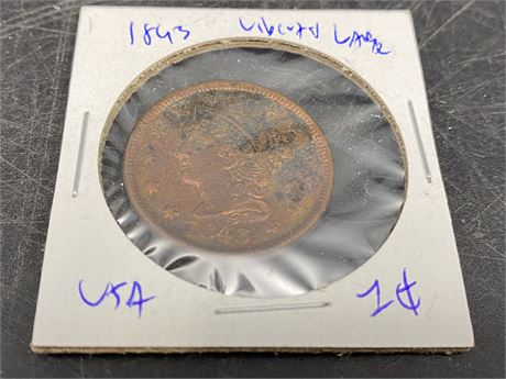1843 UNITED STATES PENNY