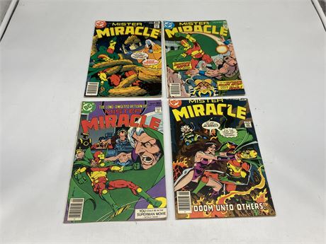 4 MISTER MIRACLE COMICS