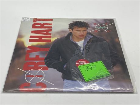 COREY HART - BOY IN THE BOX W/BOOK + POSTER - EXCELLENT (E)