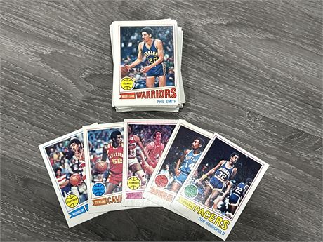 LOT OF 1977 TOPPS BASKETBALL CARDS