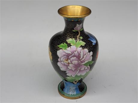 CHINESE CLOISONNE VASE 9.5" TALL