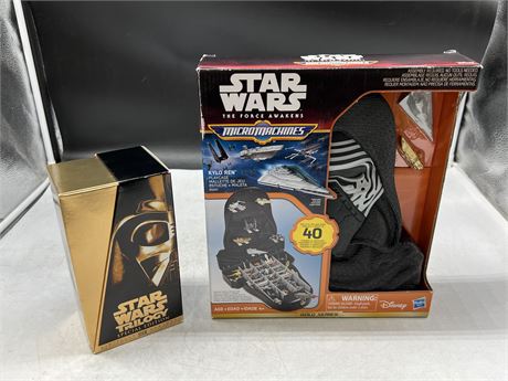 (NEW) KYLO REN MICROMACHINES CASE & SPECIAL EDITION STARS WARS VHS SET