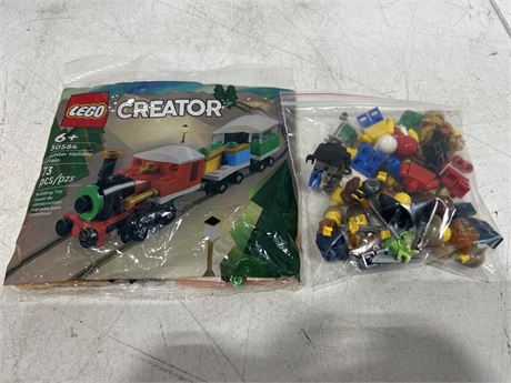 BAG OF LEGO MINI-FIGURES & SEALED LEGI CREATOR