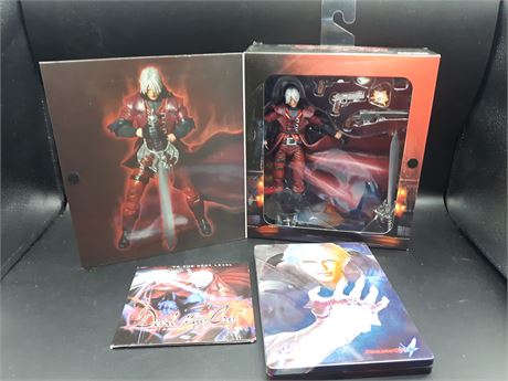 DEVIL MAY CRY (SEALED FIGURE) WITH STEELBOOK GAME - XBOX 360