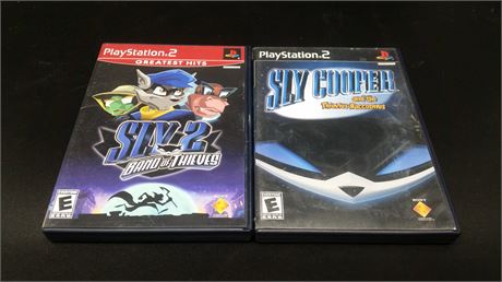 EXCELLENT CONDITION - SLY COOPER 1 & 2 (PS2)