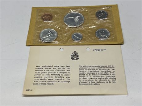 1967 SILVER CDN COIN SET